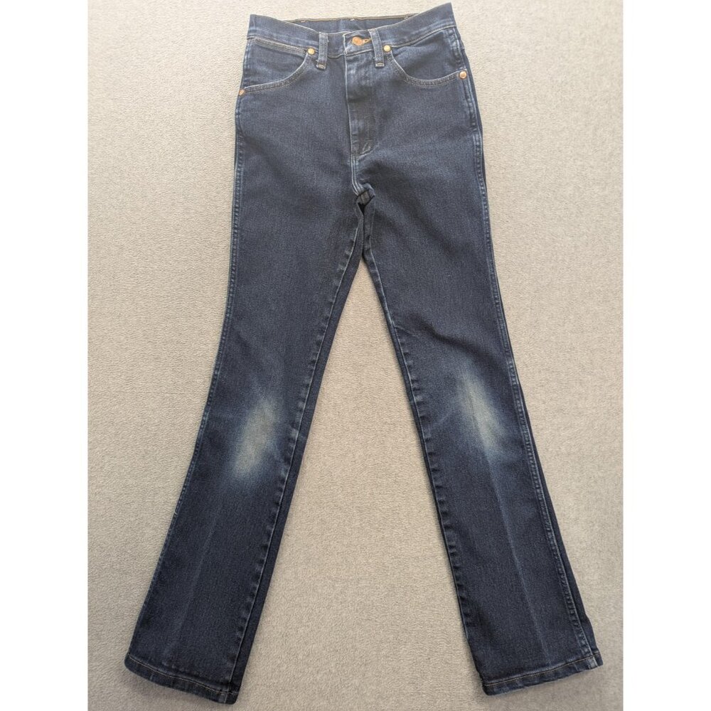 Wrangler 936AFPW Jeans Mens 27x34 Blue Medium Wash Slim Straight Stretch Denim